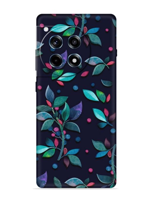 Decorative Watercolor Flower Embossed Soft Silicone Case for Oneplus 12R (5G) Zapvi