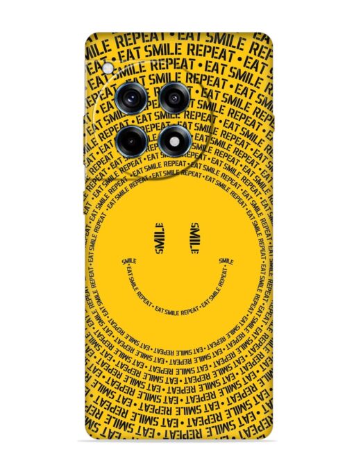 Smiley Embossed Soft Silicone Case for Oneplus 12R (5G) Zapvi