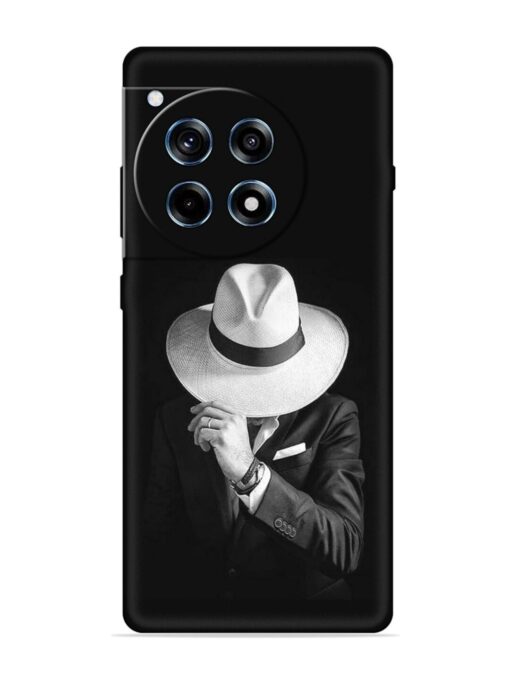 Men Under Hat Embossed Soft Silicone Case for Oneplus 12R (5G)