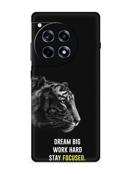 Dream Big Work Hard Embossed Soft Silicone Case for Oneplus 12R (5G) Zapvi