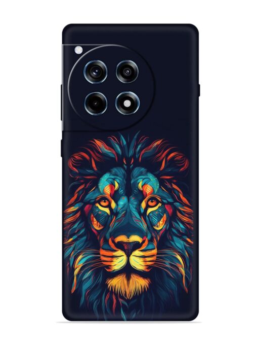 Colorful Lion Embossed Soft Silicone Case for Oneplus 12R (5G) Zapvi