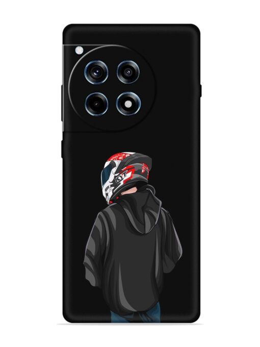 Motorcycle Rider Embossed Soft Silicone Case for Oneplus 12R (5G)