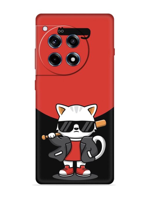 Cool Little Bear Cartoon Embossed Soft Silicone Case for Oneplus 12R (5G)