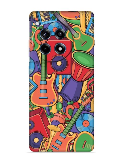 Colorful Music Art Embossed Soft Silicone Case for Oneplus 12R (5G)