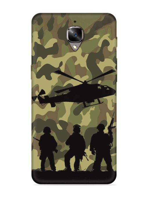 Army Heros Embossed Soft Silicone Case for Oneplus 3 Zapvi