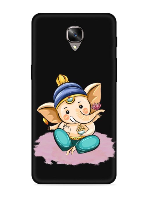 Bal Ganesh Vector Art Embossed Soft Silicone Case for Oneplus 3 Zapvi