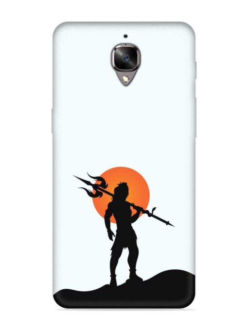 Lord Mahadev Trendy Embossed Soft Silicone Case for Oneplus 3 Zapvi