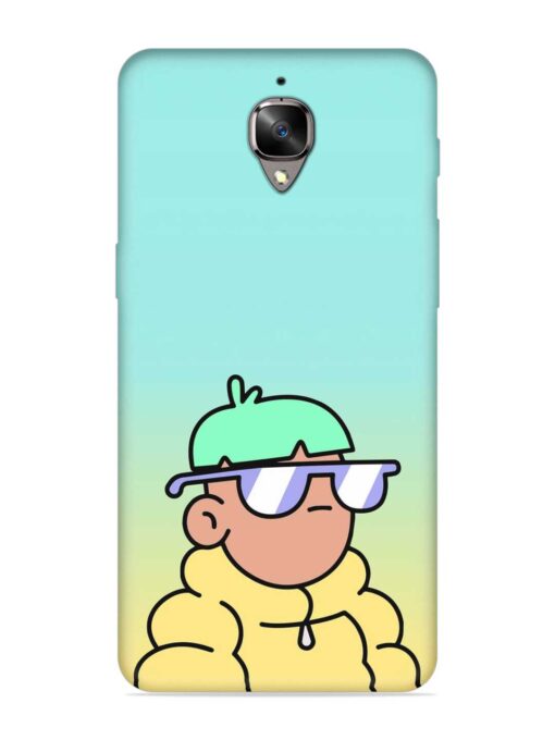 Doodles Cool Character Embossed Soft Silicone Case for Oneplus 3 Zapvi