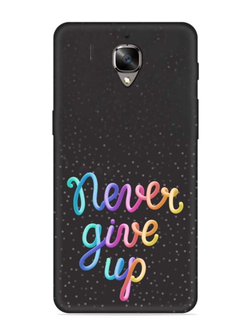 Colorful Stylized Rainbow Embossed Soft Silicone Case for Oneplus 3 Zapvi