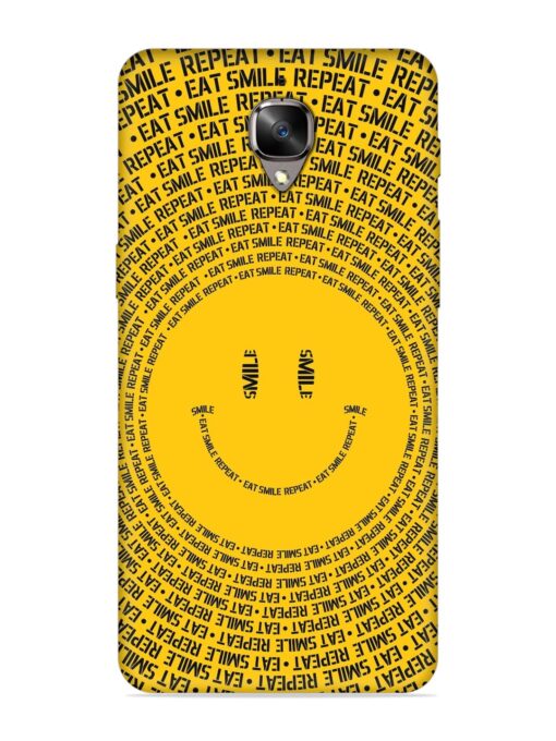 Smiley Embossed Soft Silicone Case for Oneplus 3