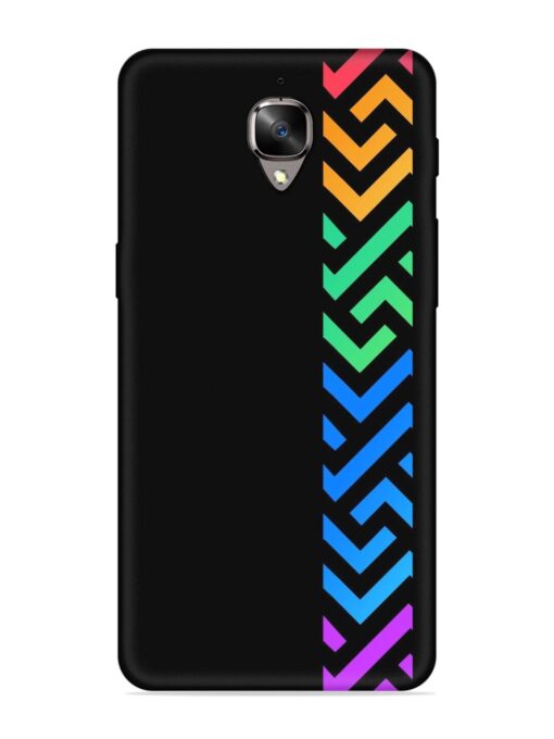 Colorshape Stripes Embossed Soft Silicone Case for Oneplus 3 Zapvi