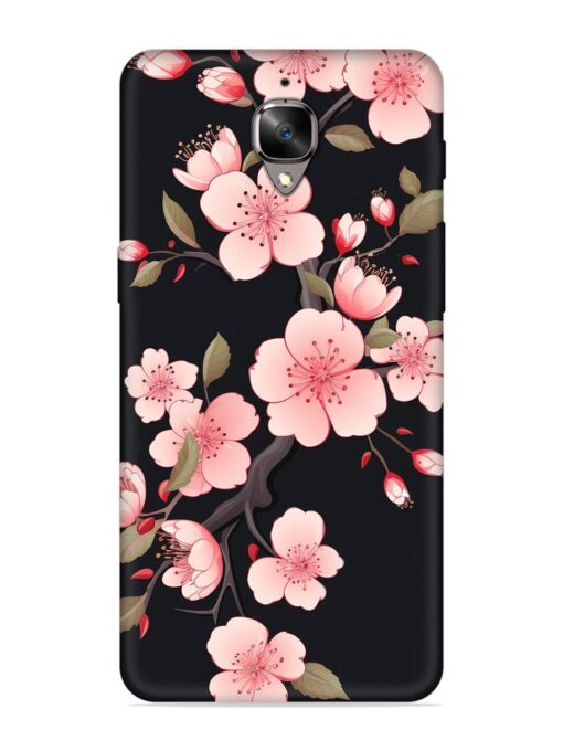 Cherry Blossom Embossed Soft Silicone Case for Oneplus 3 Zapvi