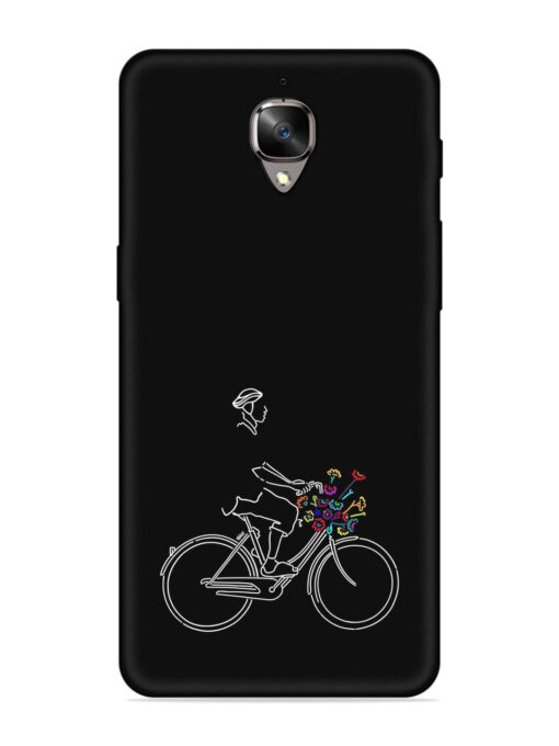 Minimalist Cycle Art Embossed Soft Silicone Case for Oneplus 3 Zapvi