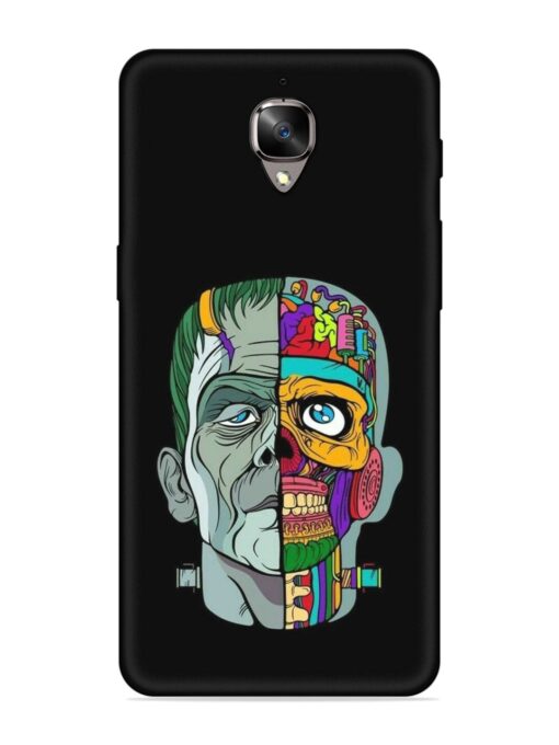 Men Vs Skull Embossed Soft Silicone Case for Oneplus 3T