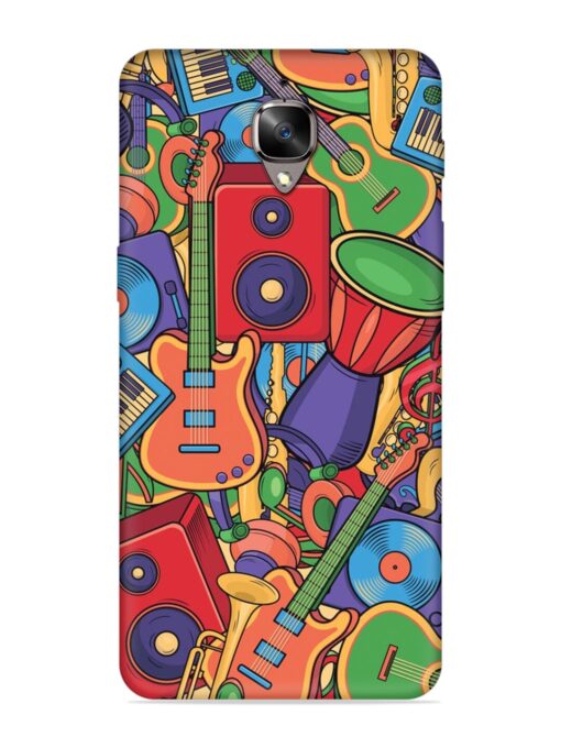 Colorful Music Art Embossed Soft Silicone Case for Oneplus 3T Zapvi