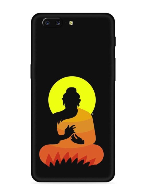 Buddha Art Black Embossed Soft Silicone Case for Oneplus 5 Zapvi