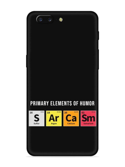 Primary Elements Humor Embossed Soft Silicone Case for Oneplus 5