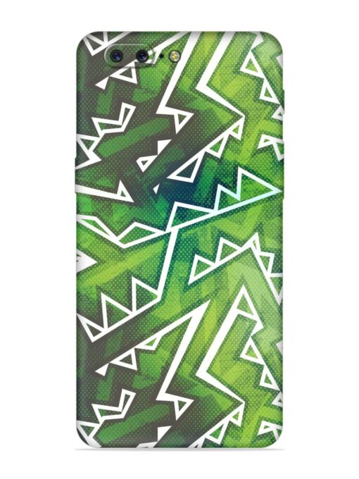 Green Graffiti Seamless Embossed Soft Silicone Case for Oneplus 5 Zapvi