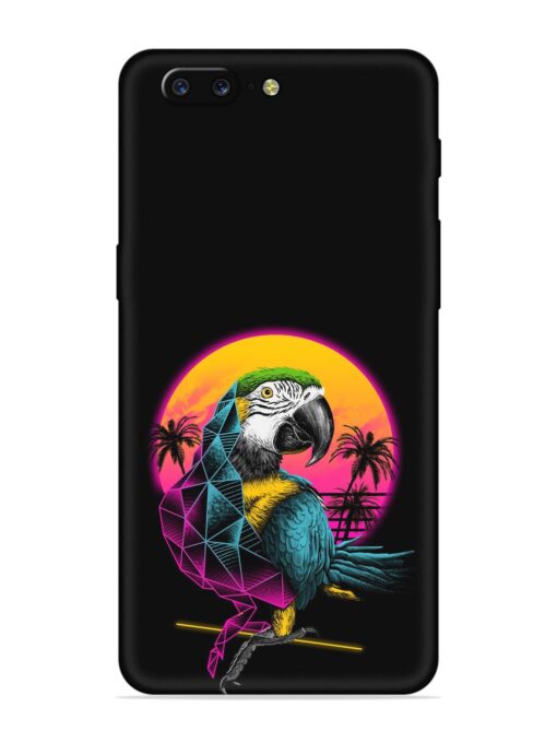 Rad Parrot Embossed Soft Silicone Case for Oneplus 5