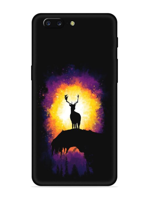 Elk Animal Art Embossed Soft Silicone Case for Oneplus 5