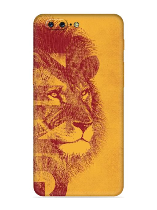 Gold Lion Crown Art Embossed Soft Silicone Case for Oneplus 5