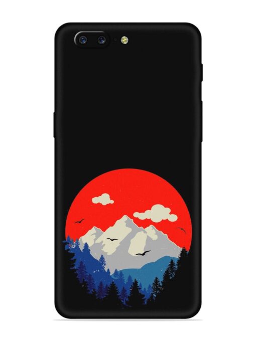 Mountain Abstract Embossed Soft Silicone Case for Oneplus 5