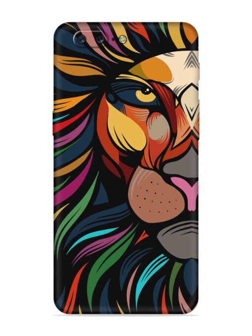 Trippy Lion Art Embossed Soft Silicone Case for Oneplus 5