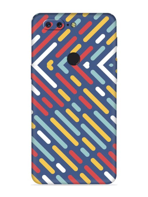 Colored Lines Embossed Soft Silicone Case for Oneplus 5T Zapvi