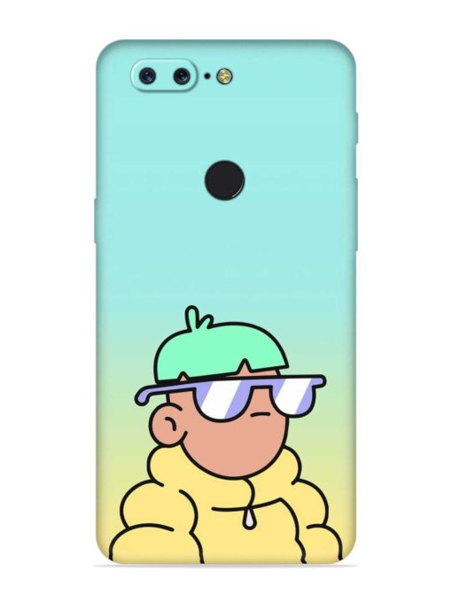 Doodles Cool Character Embossed Soft Silicone Case for Oneplus 5T Zapvi