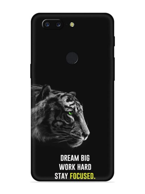 Dream Big Work Hard Embossed Soft Silicone Case for Oneplus 5T