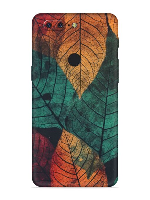 Leaves Artwork Embossed Soft Silicone Case for Oneplus 5T