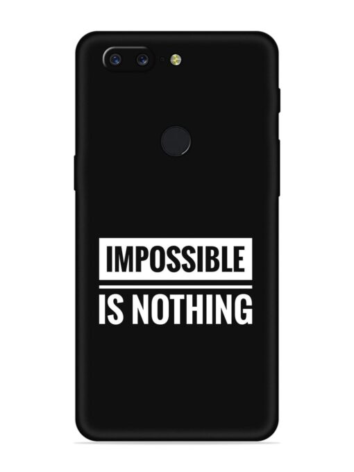 Impossible Is Nothing Embossed Soft Silicone Case for Oneplus 5T