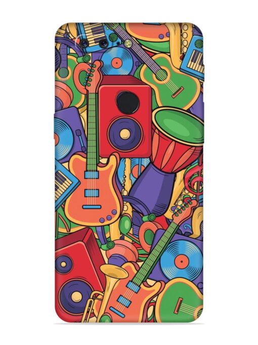 Colorful Music Art Embossed Soft Silicone Case for Oneplus 5T