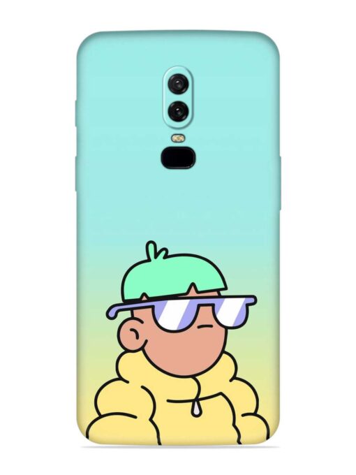 Doodles Cool Character Embossed Soft Silicone Case for Oneplus 6