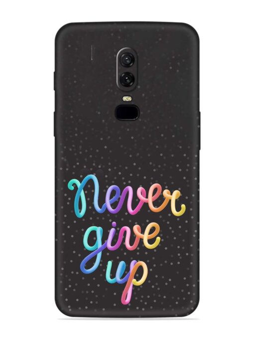 Colorful Stylized Rainbow Embossed Soft Silicone Case for Oneplus 6