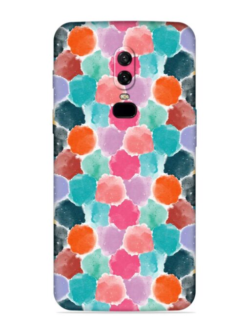 Colorful Seamless Pattern Embossed Soft Silicone Case for Oneplus 6 Zapvi