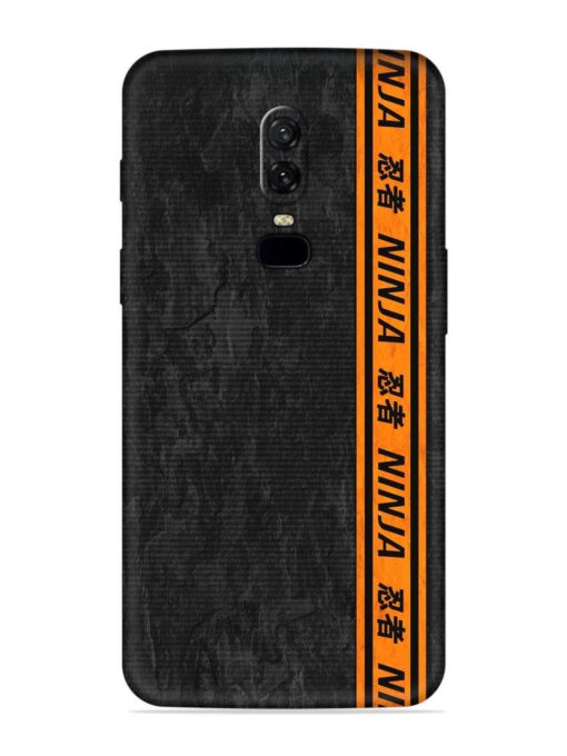 Ninja Srtips Embossed Soft Silicone Case for Oneplus 6 Zapvi