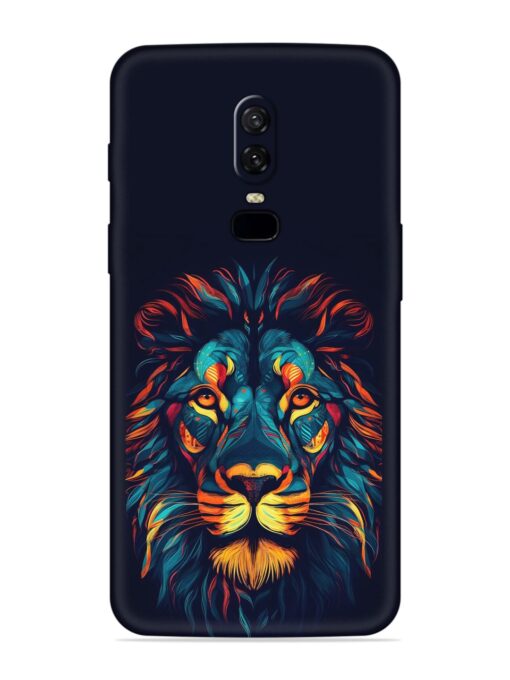 Colorful Lion Embossed Soft Silicone Case for Oneplus 6