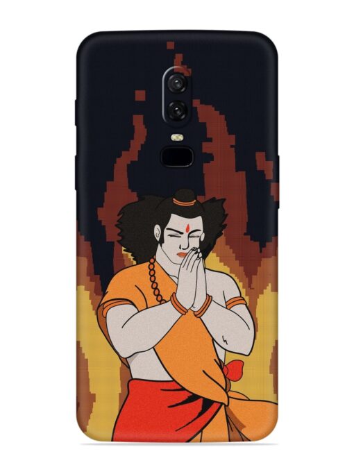 Shree Ram Vector Embossed Soft Silicone Case for Oneplus 6 Zapvi