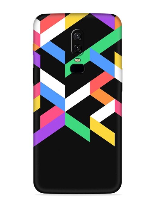 Colorshape Abstarct Embossed Soft Silicone Case for Oneplus 6