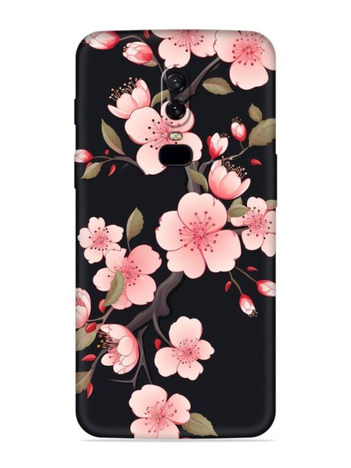 Cherry Blossom Embossed Soft Silicone Case for Oneplus 6