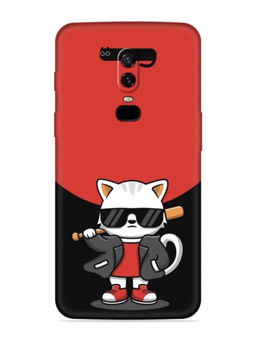 Cool Little Bear Cartoon Embossed Soft Silicone Case for Oneplus 6