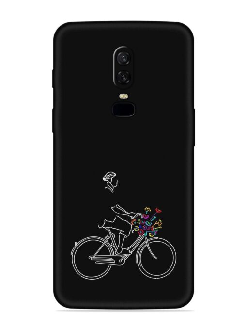 Minimalist Cycle Art Embossed Soft Silicone Case for Oneplus 6