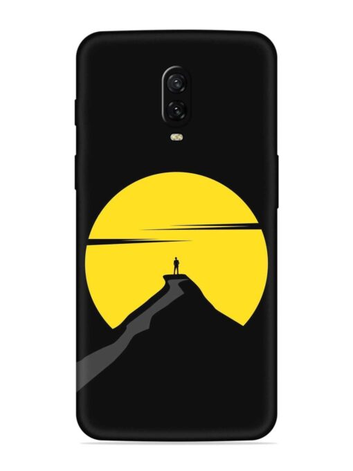 Black Ultra Vector Embossed Soft Silicone Case for Oneplus 6T Zapvi