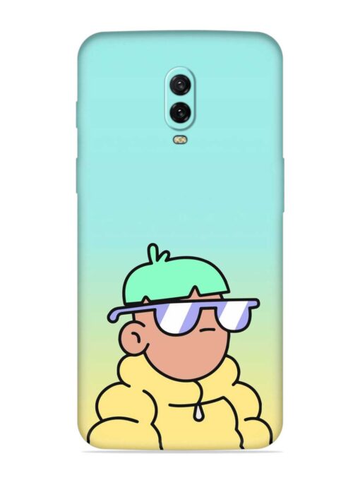 Doodles Cool Character Embossed Soft Silicone Case for Oneplus 6T Zapvi