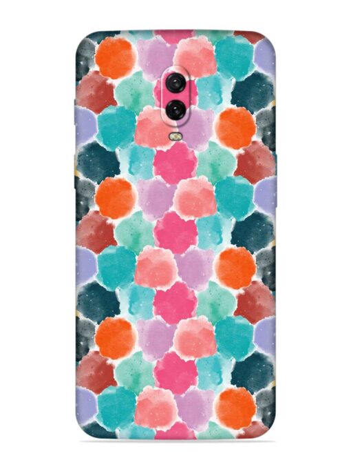 Colorful Seamless Pattern Embossed Soft Silicone Case for Oneplus 6T Zapvi