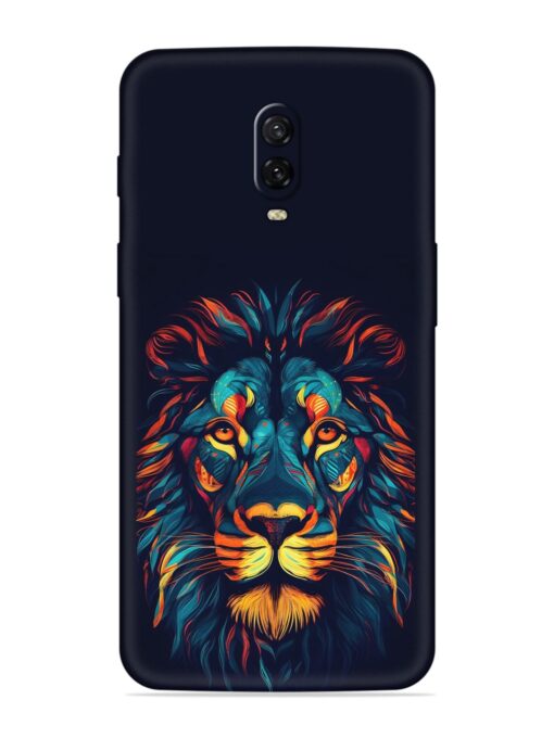 Colorful Lion Embossed Soft Silicone Case for Oneplus 6T Zapvi