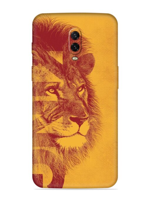 Gold Lion Crown Art Embossed Soft Silicone Case for Oneplus 6T Zapvi