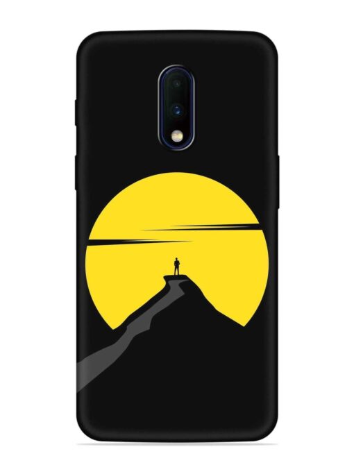 Black Ultra Vector Embossed Soft Silicone Case for Oneplus 7 Zapvi