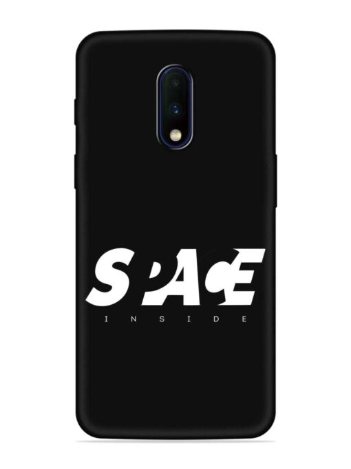 Space Typography Art Embossed Soft Silicone Case for Oneplus 7 Zapvi